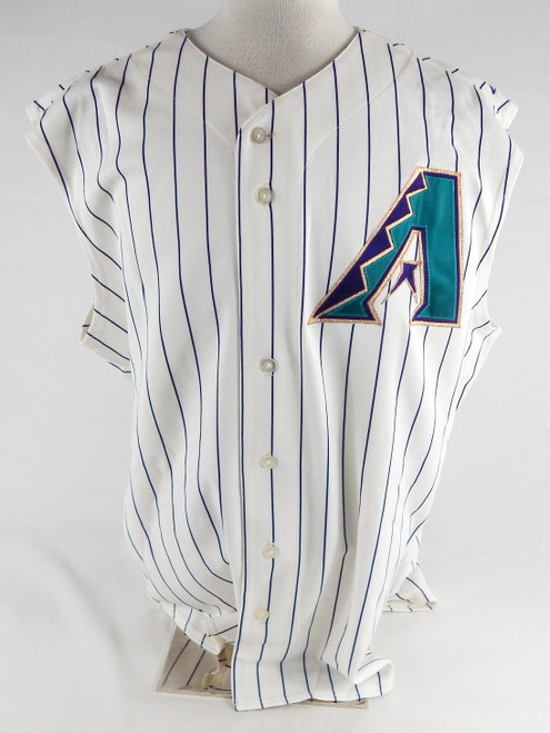 2006 Arizona Diamondbacks Edgar Gonzalez #31 Game Used White Vest Jersey 50 387