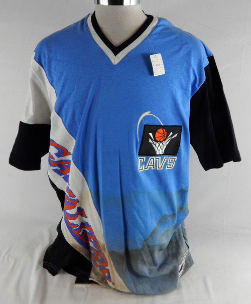 1990s Cleveland Cavaliers Game Issued Blue Shooting Shirt L DP108899