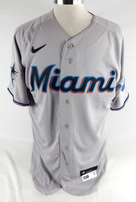 2023 Miami Marlins Luis Arraez #3 Game Issued Grey Jersey 44 164