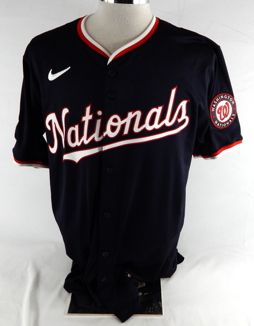 2024 Washington Nationals Clayton Beeter #39 Game Issued Pos Used Navy Jersey 6
