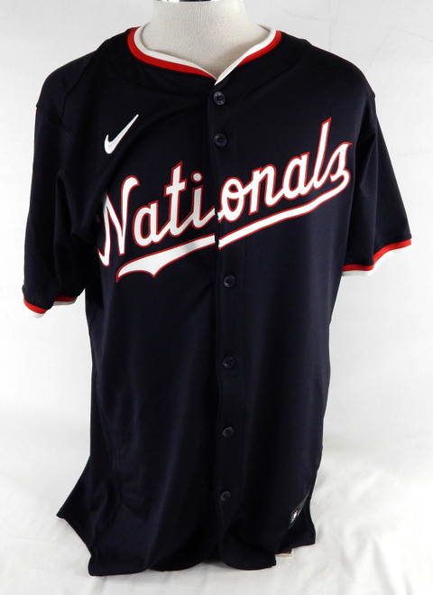 2025 Washington Nationals Andres Chaparro #19 Game Issued Navy Jersey 46 894