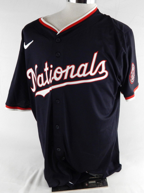 2025 Washington Nationals James Frisbie #86 Game Issued Navy Jersey 50 815