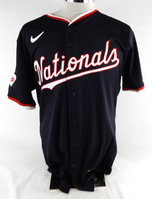 2025 Washington Nationals #21 Game Issued Navy Jersey Roberto Clemente 46 898