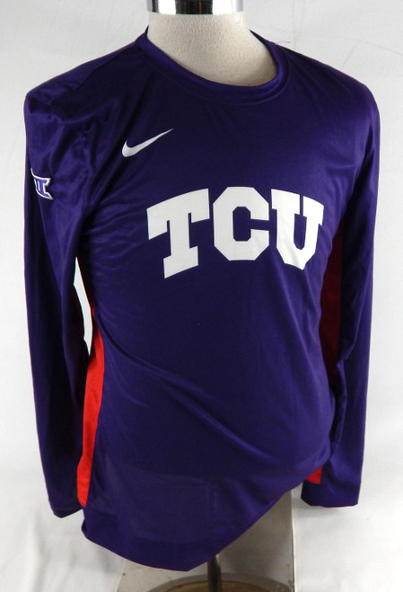 2023 Texas Christian TCU Frogs Blank Game Used Purple Jersey Volleyball L 084