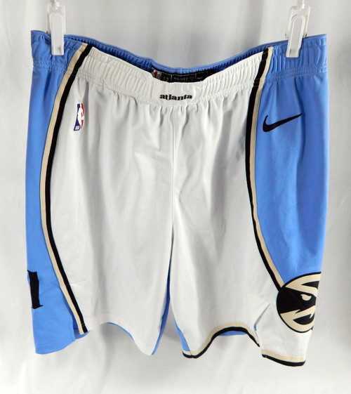 2024-25 Atlanta Hawks Clint Capela #15 Game Used Blue Basketball Shorts City 42