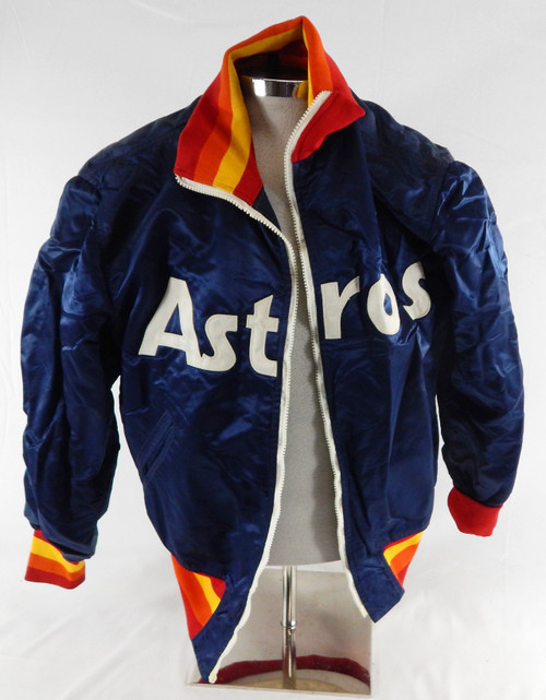 Houston Astros #75 Game Used Navy Bench Jacket 44 132