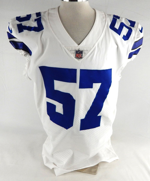 2017 Dallas Cowboys Kerry Hyder Jr #57 Game Issued White Jersey 46 830