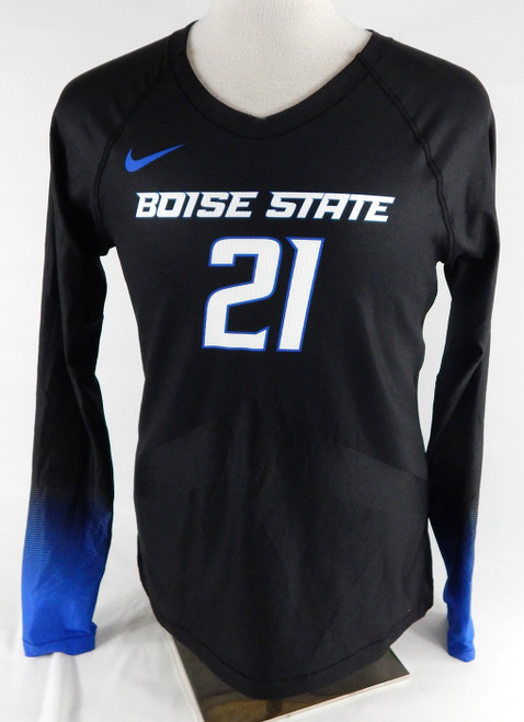 2022 Boise State Broncos #21 Game Used Black Jersey Volleyball L DP105776