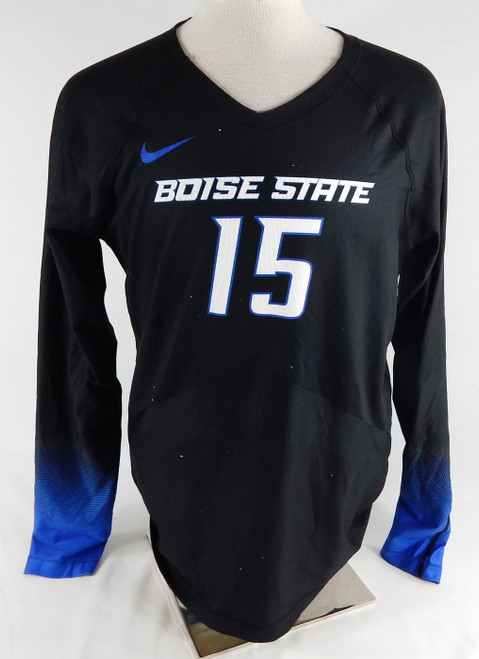 2022 Boise State Broncos #15 Game Used Black Jersey Volleyball XL DP105782