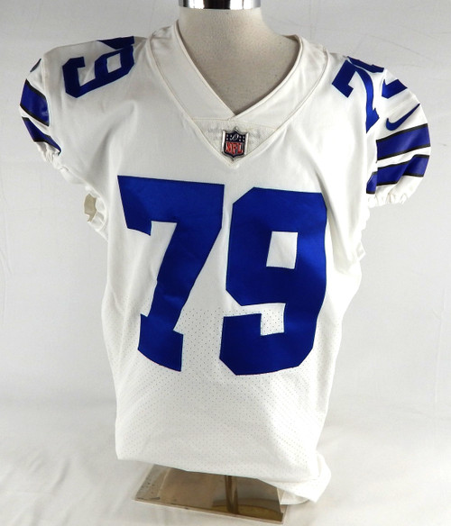 2019 Dallas Cowboys Justin Hamilton #79 Game Issued White Jersey 48 824