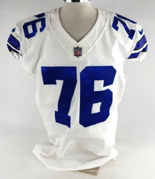 2021 Dallas Cowboys Aviante Collins #76 Game Issued White Jersey 48 825