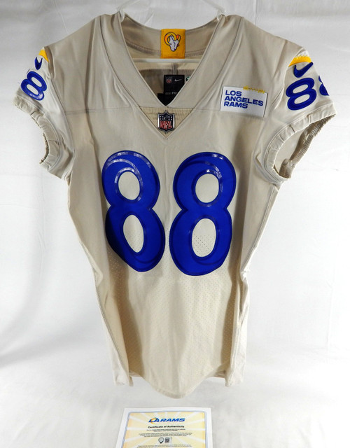 2020 Los Angeles Rams Brycen Hopkins #88 Game Issued Cream Jersey 42 675