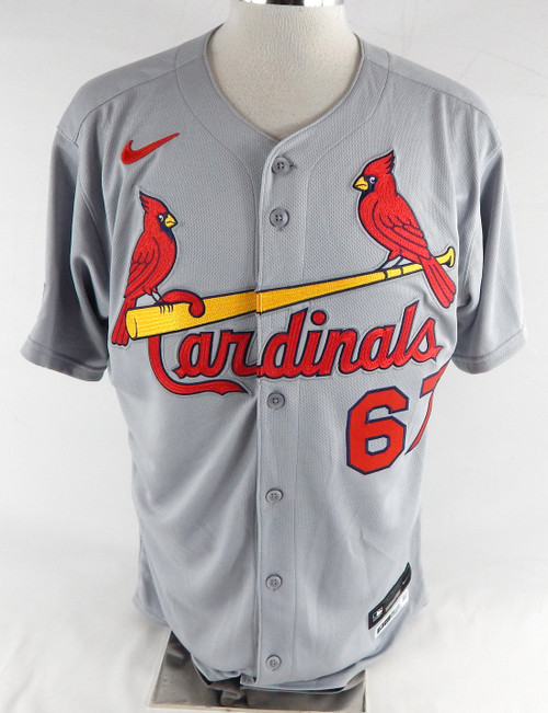 2025 St. Louis Cardinals Bailey Horn #67 Game Issued Grey Jersey 44 552