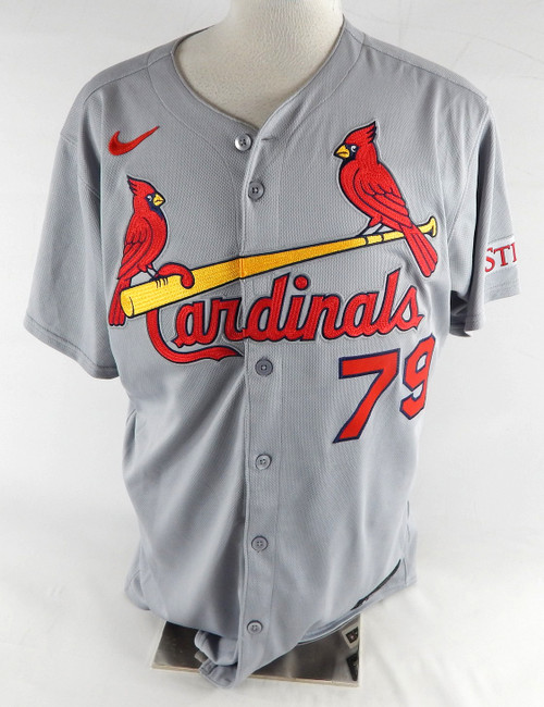 2025 St. Louis Cardinals Michael Gomez #79 Game Issued Grey Jersey 46 554