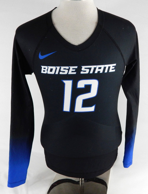 2022 Boise State Broncos #12 Game Used Black Jersey Volleyball S DP105787