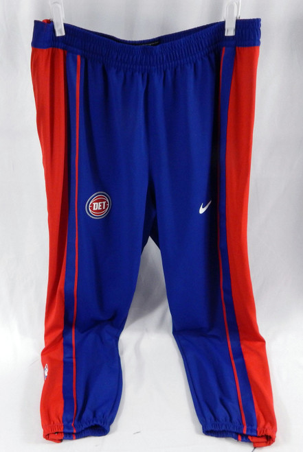 2025-26 Detroit Pistons Jalen Duren #0 GameUsed Blue Basketball Warm Up Pants XL