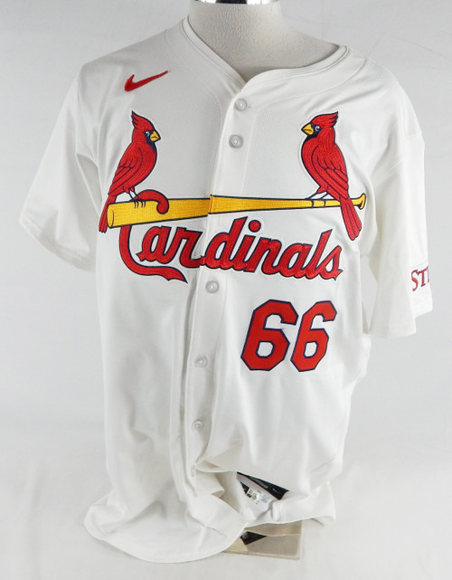 2024 St. Louis Cardinals Adam Kloffenstein #66 Game Issued P Used White Jersey 0