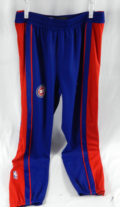 2025-26 Detroit Pistons Colby Jones #00 GameUsed Blue Basketball Warm Up Pants L