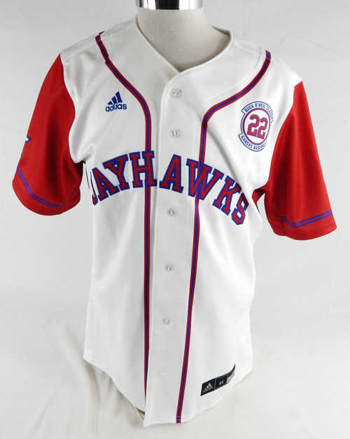 2025 Kansas Jayhawks #2 Game Used White Jersey Buck O'Neil Patch Baseball 44 621
