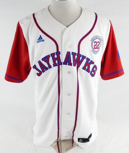 2025 Kansas Jayhawks #40 Game Used White Jersey Buck O'Neil Patch Baseball 46 63