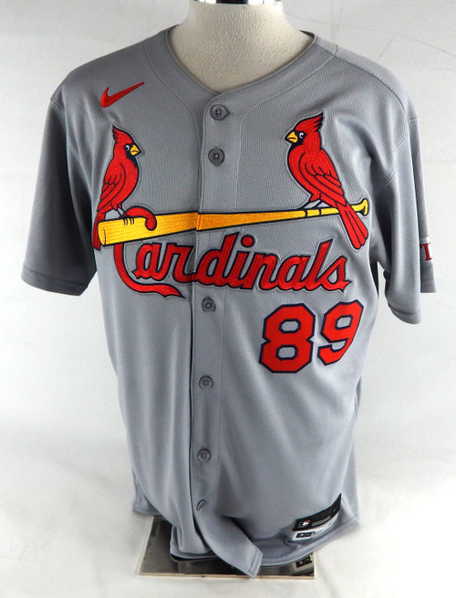 2025 St. Louis Cardinals Dean Kiekhefer #89 Game Issued Grey Jersey 44 498