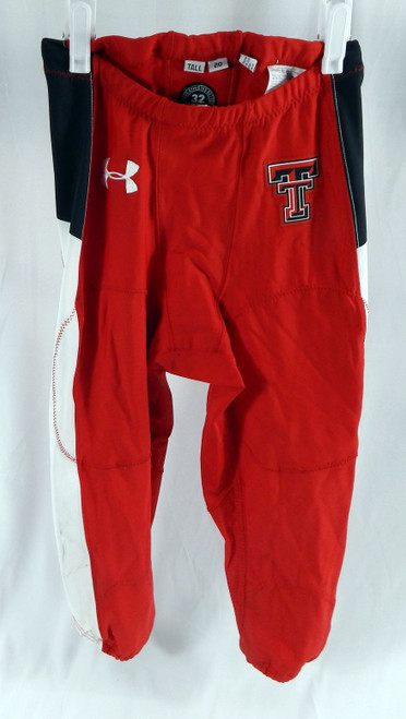 2020 Texas Tech Red Raiders Game Issued Red Football Pants Size 32