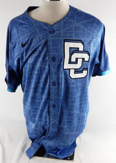 2025 Washington Nationals Jorge Alfaro #44 Game Issued P Used Blue Jersey City 0