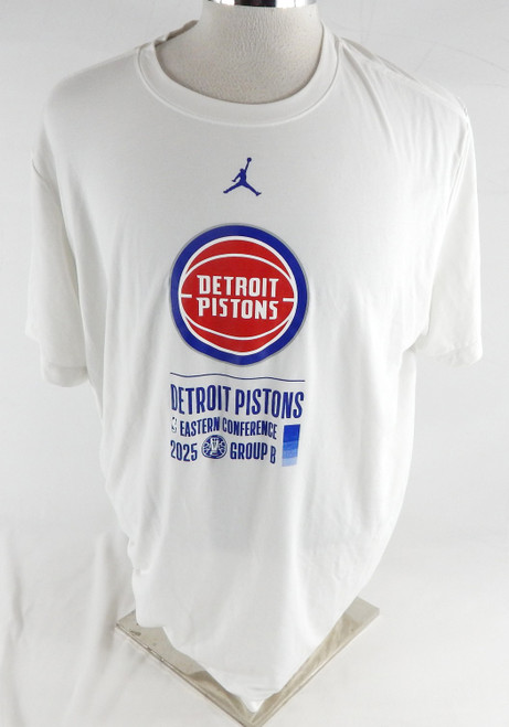 2025-26 Detroit Pistons Tobias Harris #12 Game Used White Shirt NBA Cup XL 586