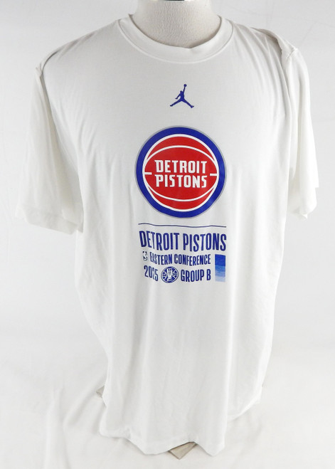 2025-26 Detroit Pistons Ausar Thompson #9 Game Used White Shirt NBA Cup XL 588