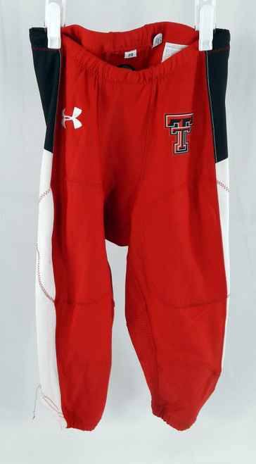 2020 Texas Tech Red Raiders Game Used Red Football Pants Size 32