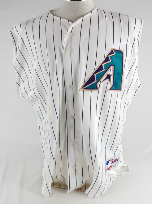 2000 Arizona Diamondbacks Greg Swindell #22 Game Issued White Vest Jersey 52 390
