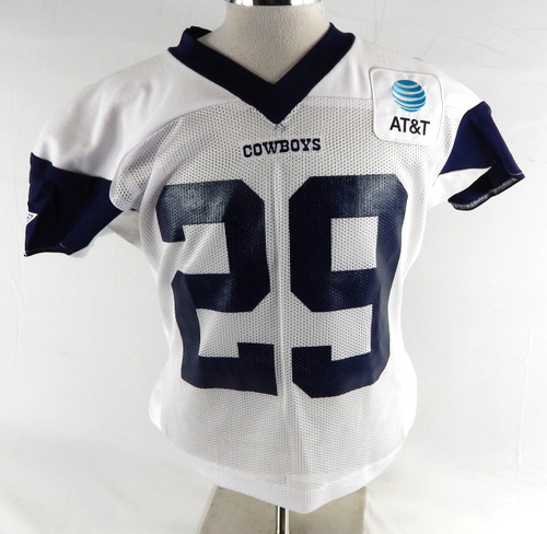 2025 Dallas Cowboys C.J. Goodwin #29 Game Used White Practice Jersey 48 432
