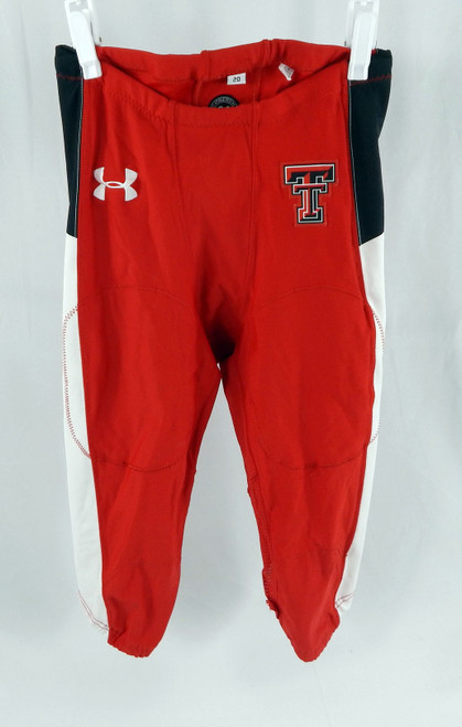 2020 Texas Tech Red Raiders X. White #14 Game Used Red Football Pants Size 34