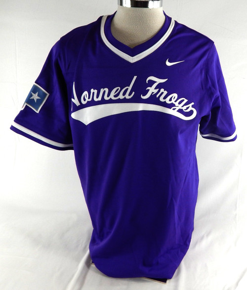 2022 Texas Christian TCU Horned Frogs #39 Game Used Purple Jersey Baseball L 105