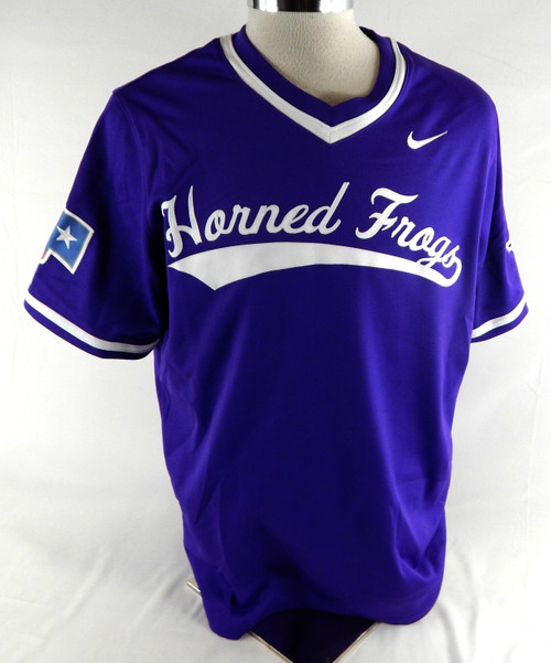 2022 Texas Christian TCU Horned Frogs #41 Game Used Purple Jersey Baseball L 00