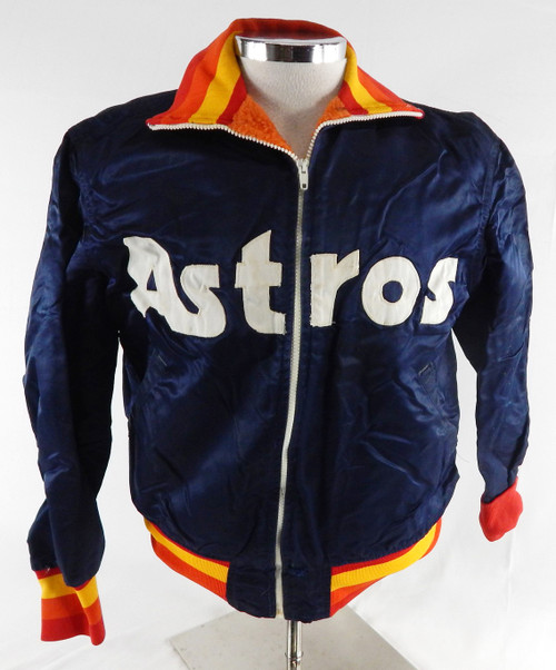 Houston Astros #A10 Game Used Navy Bench Jacket 40 127