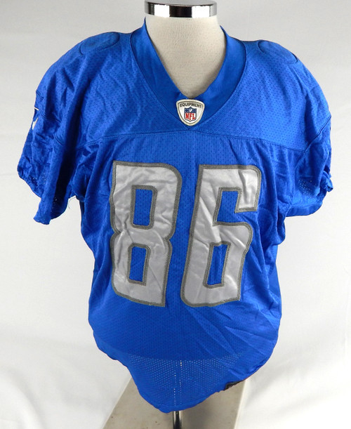 2017 Detroit Lions #86 Game Used Blue Practice Jersey 48 31