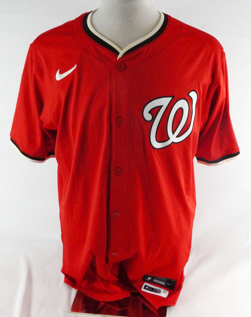 2025 Washington Nationals Lucas Sims #39 Game Issued Pos Used Red Jersey 44 249