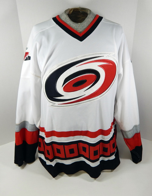 Carolina Hurricanes Blank Game Issued White Jersey 56 DP50753