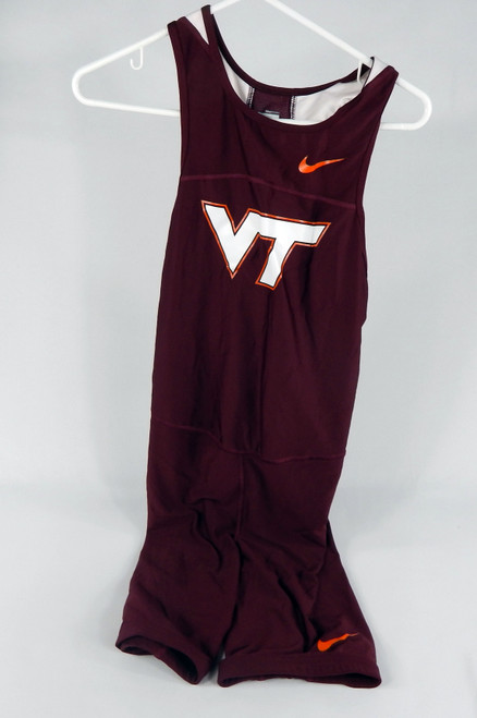 2009 Virginia Tech Hokies # Game Issued Maroon Jersey Cross Country Track L DP66011