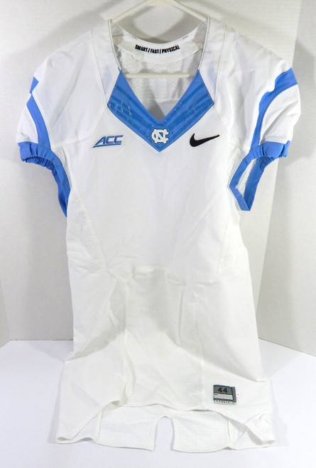2014 North Carolina Tar Heels UNC Blank GameIssued White Jersey 44 DP54208