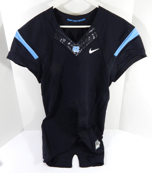 2013-14 North Carolina Tar Heels UNC Blank Game Issued Black Jersey QB Cut 42 65