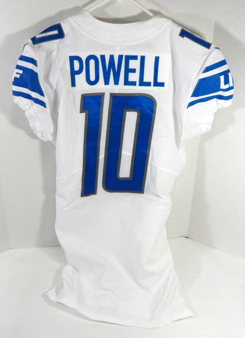 2019 Detroit Lions Brandon Powell #10 Game Issued White Jersey 40 DP59900