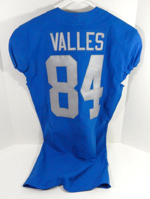 2018 Detroit Lions Hakeem Valles #84 Game Issued Blue Jersey Throwback 44 229