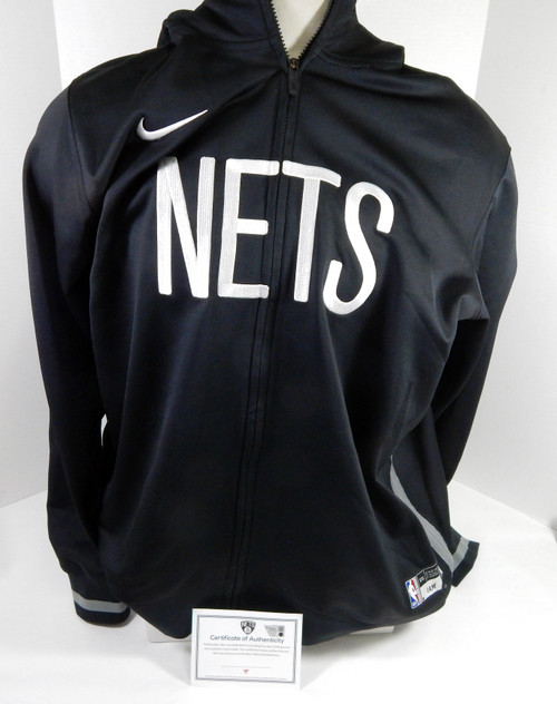 2022-23 Brooklyn Nets RaiQuan Gray #0 Game Used Black ZipUp Hoodie Sweatshirt 5