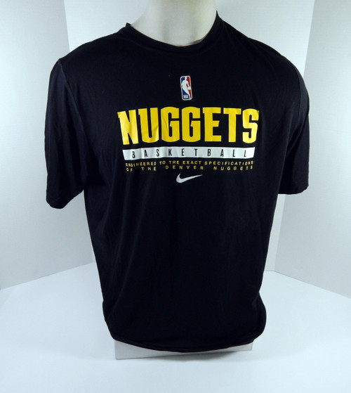2020-21 Denver Nuggets Nikola Jokic #15 Game Used Black Training T-Shirt 2XL 3