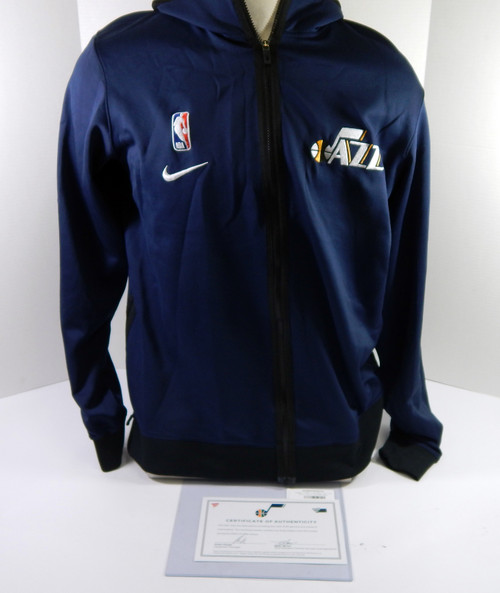 2020-21 Utah Jazz Rudy Gobert #27 Game Used Navy Warm Up Jacket XL DP47469