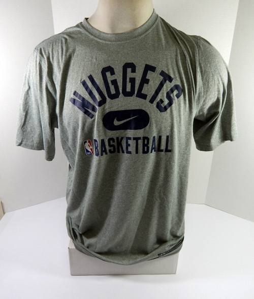 2021-22 Denver Nuggets Will Barton #5 Game Used Grey Training T-Shirt L DP45928