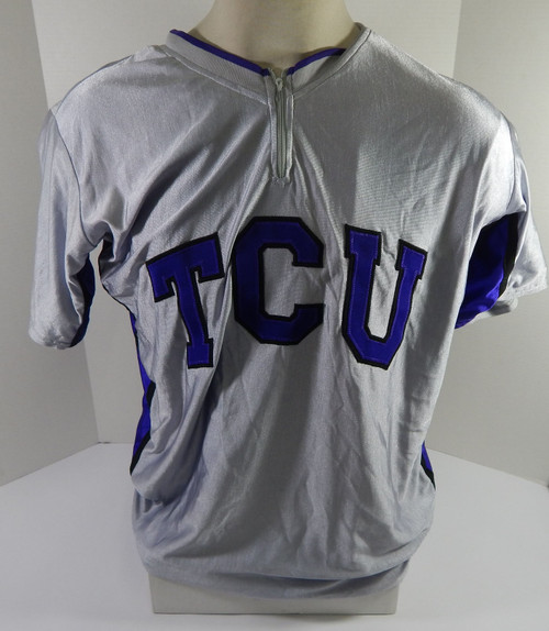 Texas Christian TCU Frogs Newton #24 Game Issued Grey Shooting Shirt XXL 129