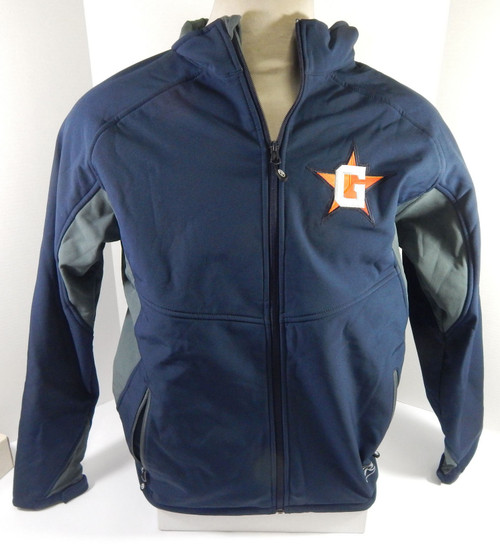 Greenville Astros Game Used Navy Rain Bench Coat Jacket L DP58979